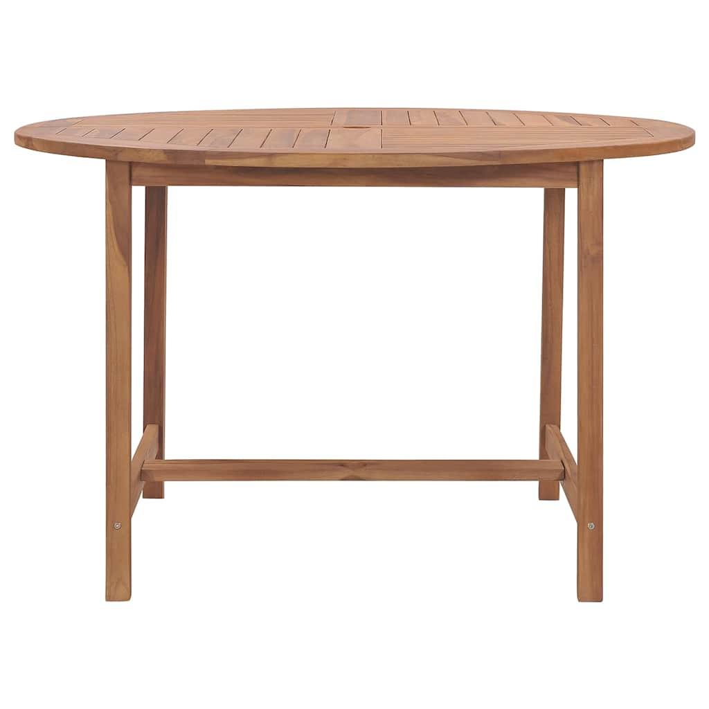 Mesa de comedor para jardín madera maciza de teca 120x70x77 cm