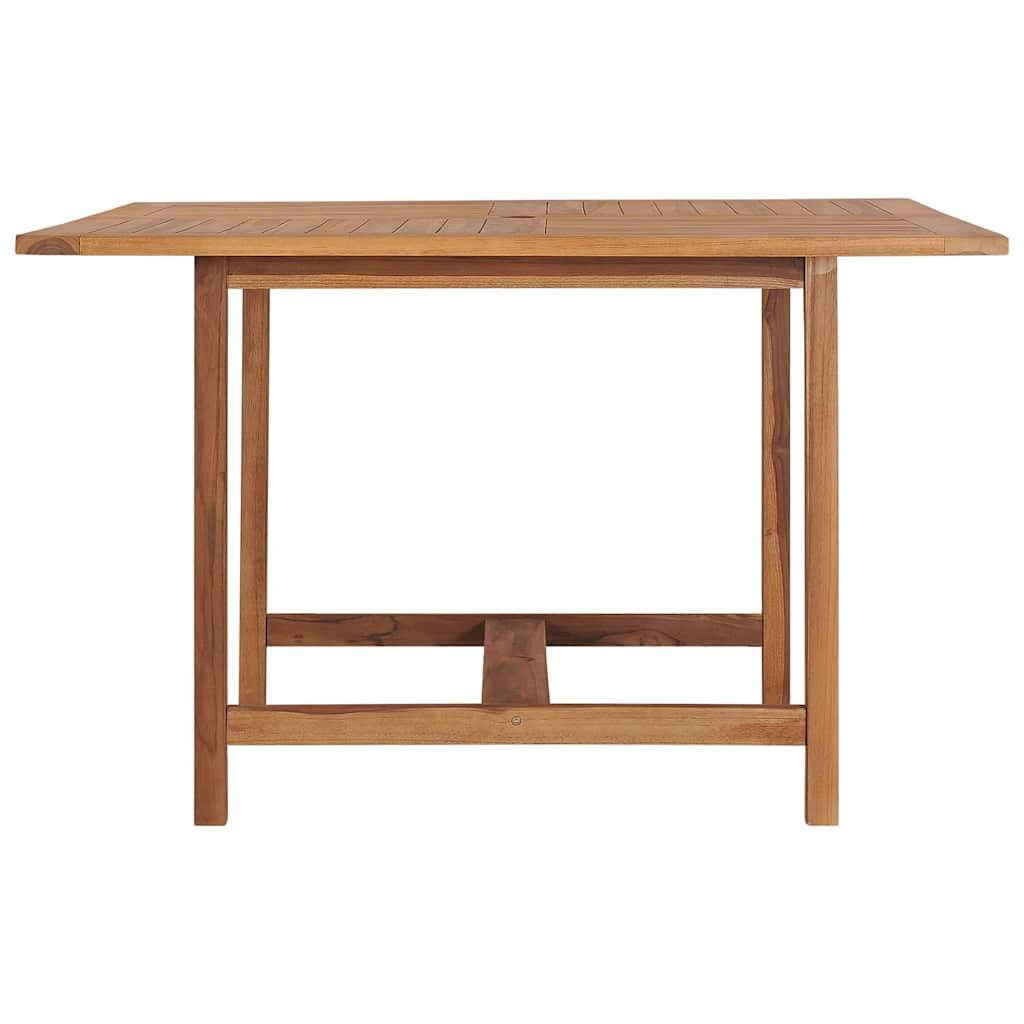 Mesa de comedor para jardín madera maciza de teca 120x70x77 cm