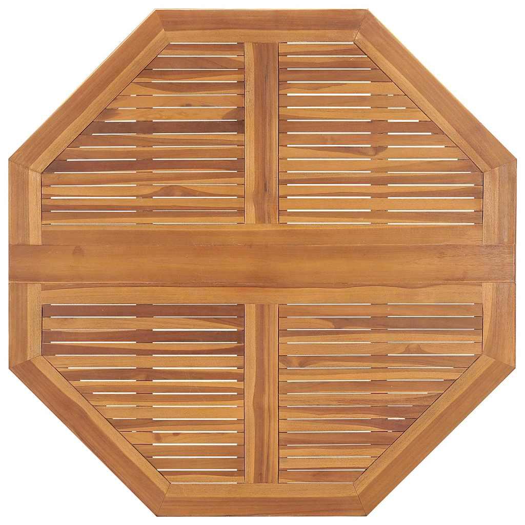 Mesa de comedor de jardín plegable teca maciza
