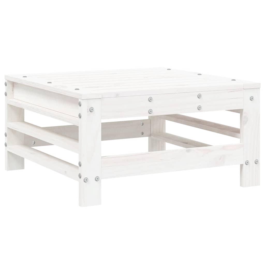 Mesa y taburetes altos jardín 9 pzas madera maciza