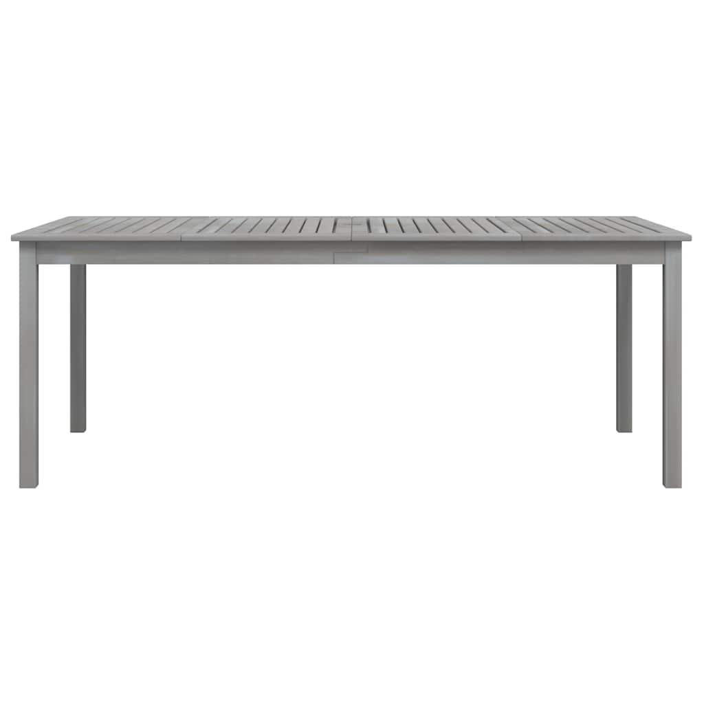 Mesa de jardín madera maciza acacia negro y marrón 123x60x74 cm