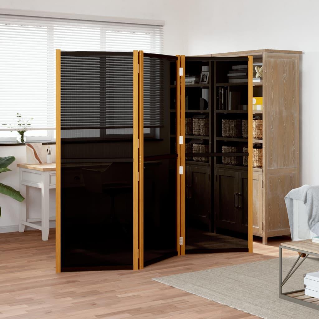 Biombo divisor de 3 paneles gris antracita 120x180 cm