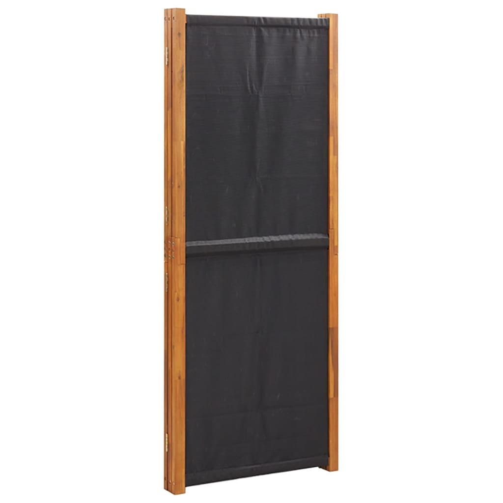 Biombo divisor de 3 paneles gris antracita 120x180 cm