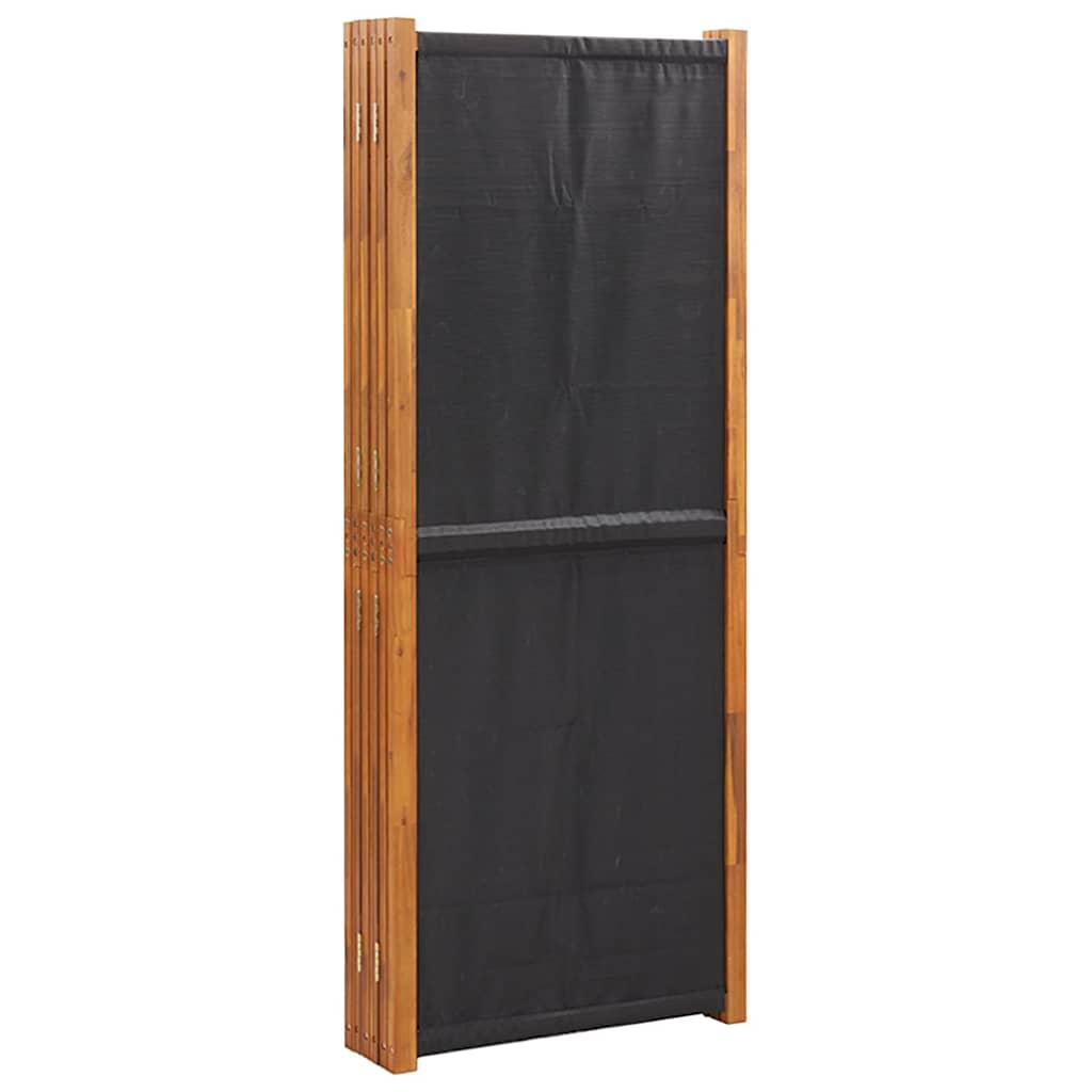 Biombo divisor de 6 paneles gris antracita 240x180 cm