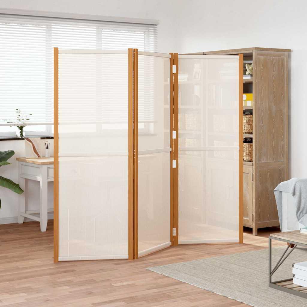 Biombo divisor de 3 paneles gris antracita 260x180 cm