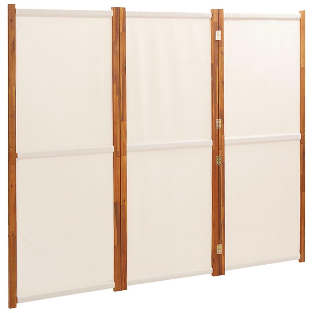 Biombo divisor de 3 paneles gris antracita 260x180 cm