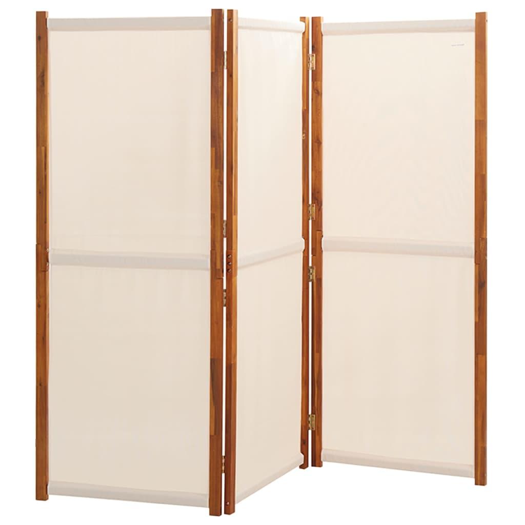 Biombo divisor de 3 paneles gris antracita 260x180 cm