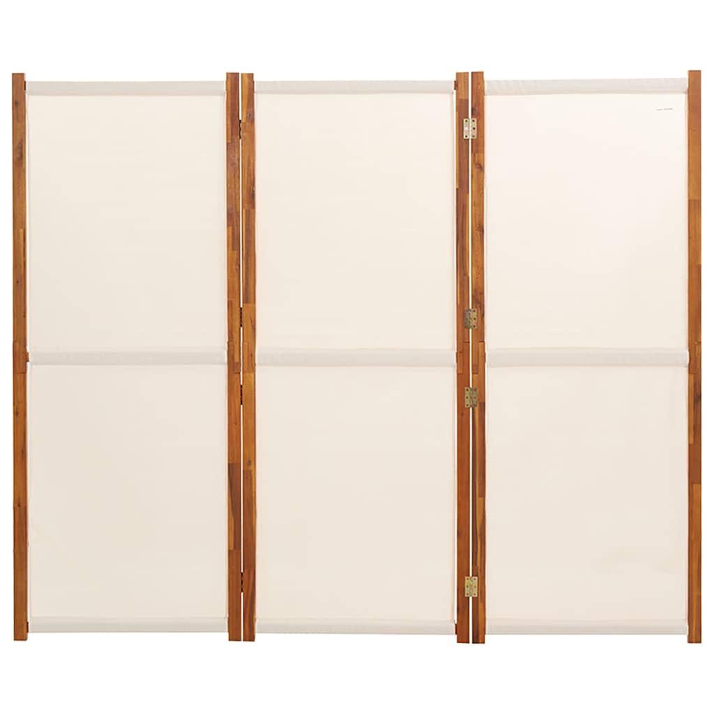 Biombo divisor de 3 paneles gris antracita 260x180 cm
