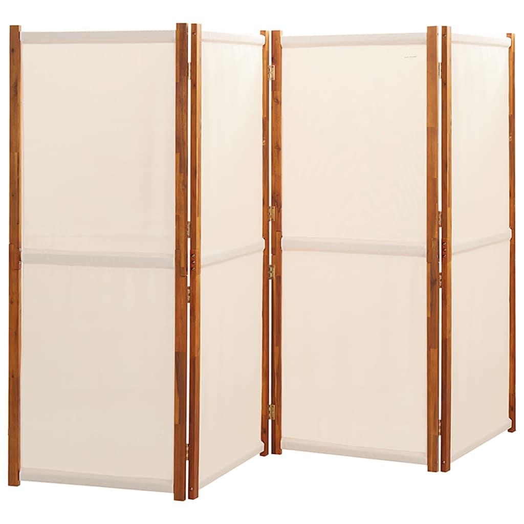 Biombo divisor de 4 paneles gris antracita 200x180 cm