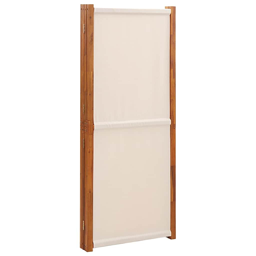 Biombo divisor de 4 paneles gris antracita 200x180 cm