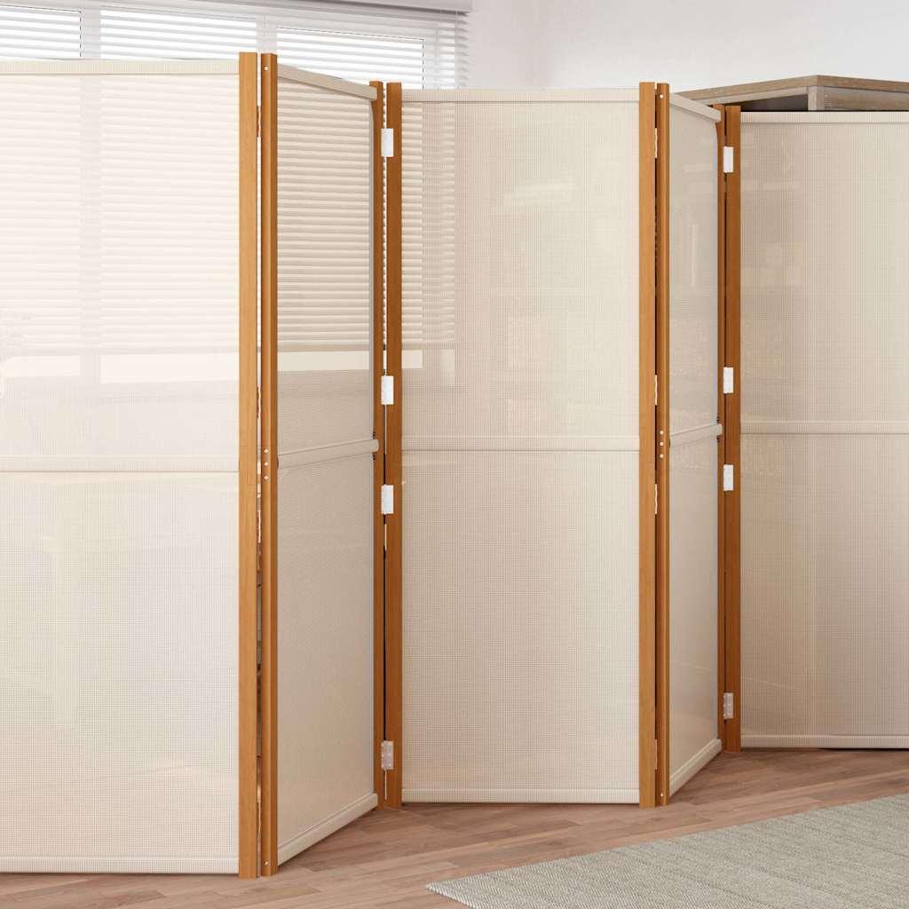 Biombo divisor de 5 paneles gris antracita 250x180 cm