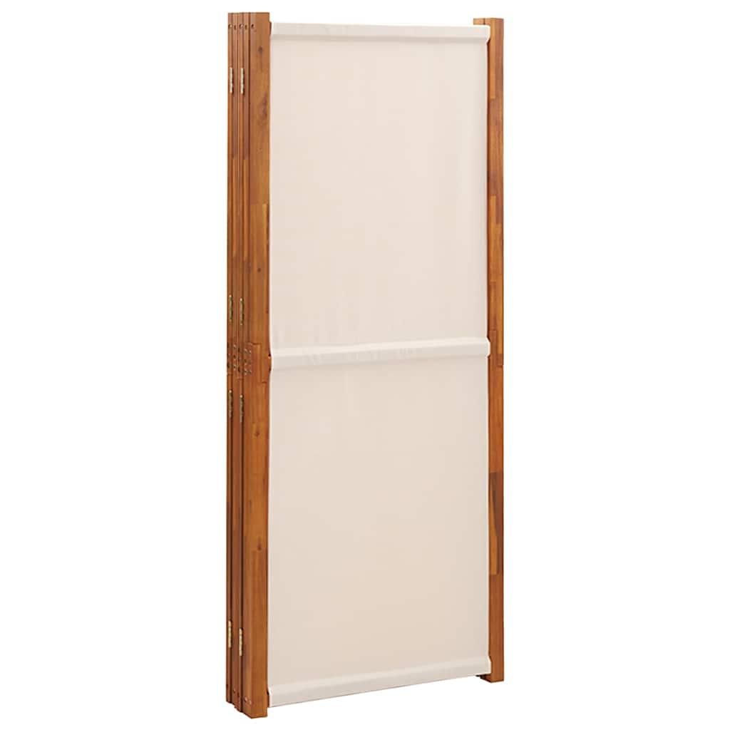 Biombo divisor de 5 paneles gris antracita 250x180 cm