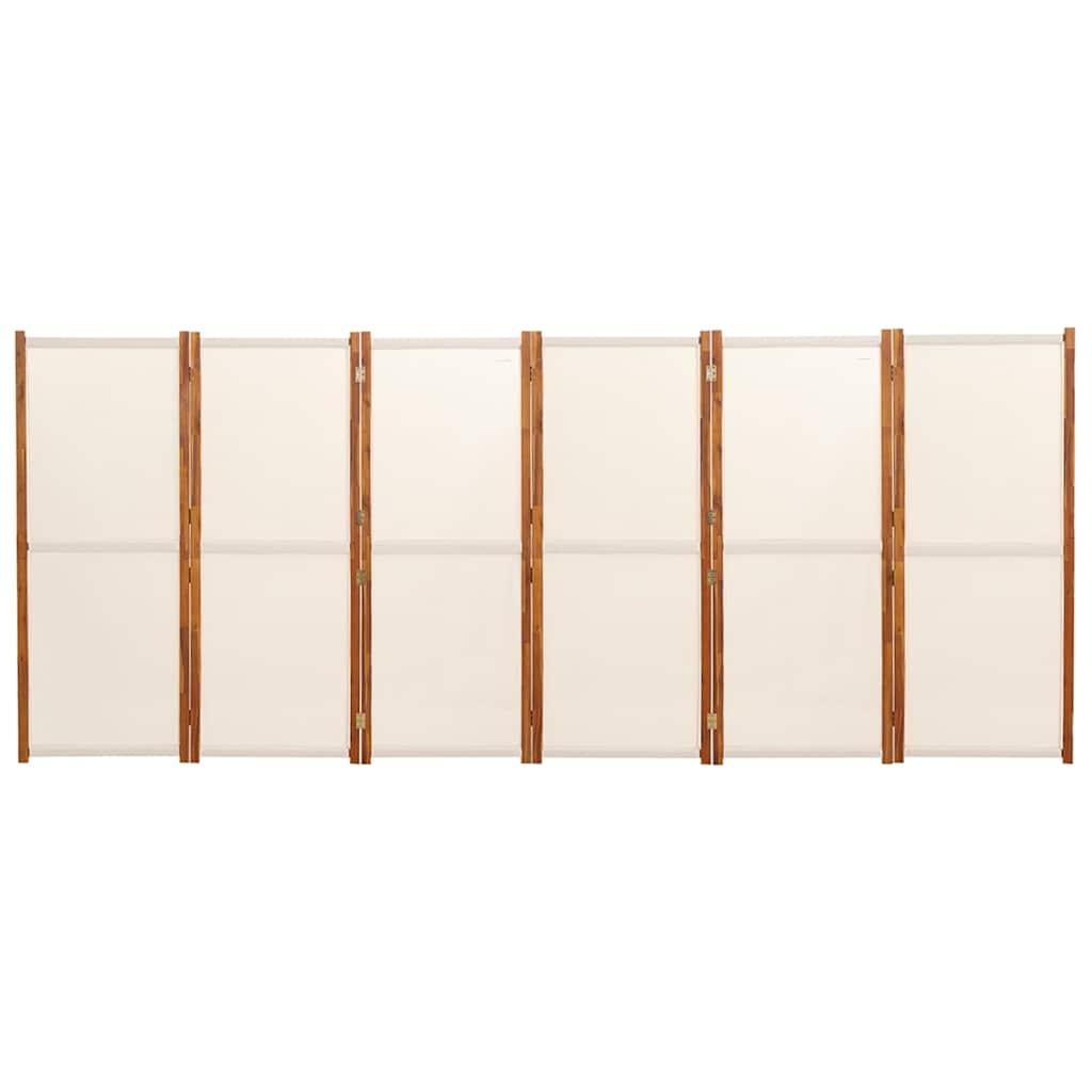 Biombo divisor de 6 paneles gris antracita 240x180 cm