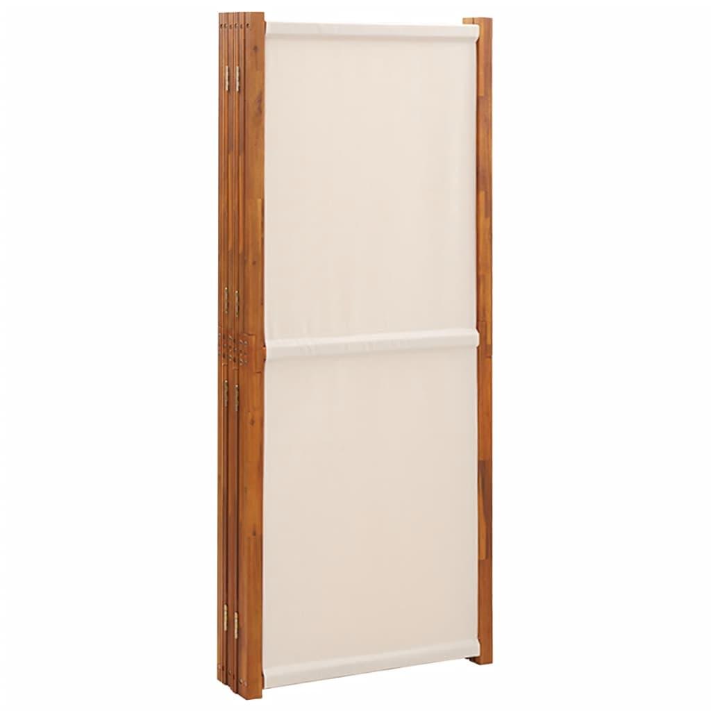 Biombo divisor de 6 paneles gris antracita 240x180 cm