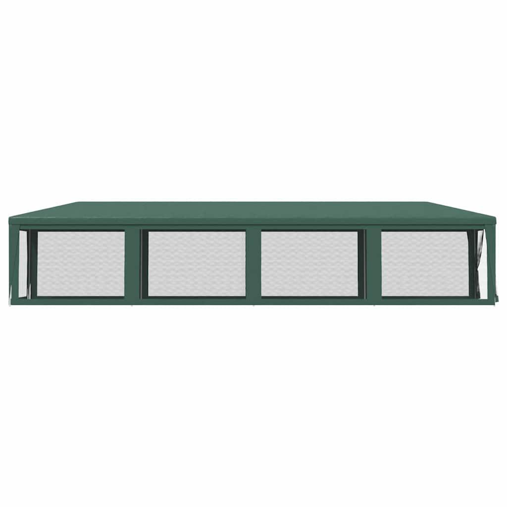 Carpa para fiestas 10 paredes de malla HDPE gris antracita 6x4m
