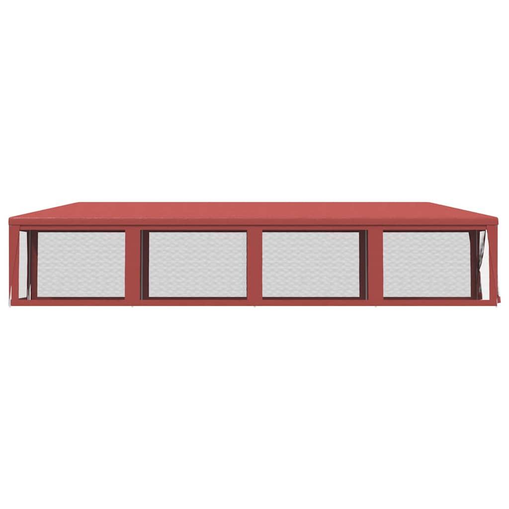 Carpa para fiestas 10 paredes de malla HDPE gris antracita 6x4m