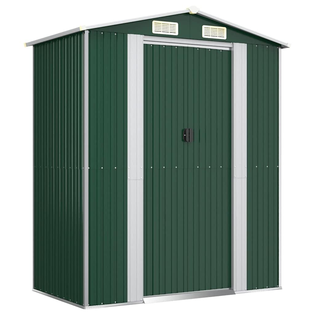 Cobertizo de jardín acero galvanizado gris claro 192x108x223 cm