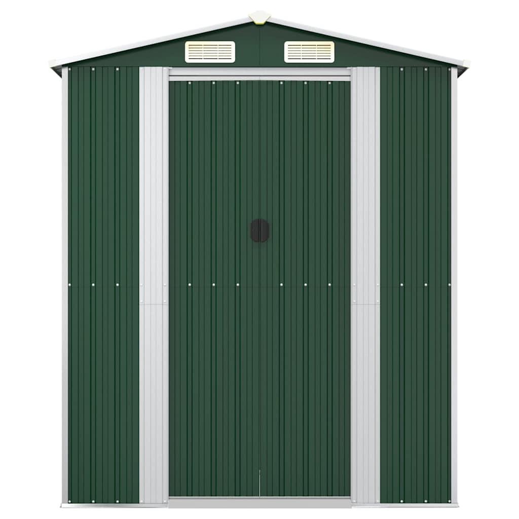 Cobertizo de jardín acero galvanizado gris claro 192x108x223 cm