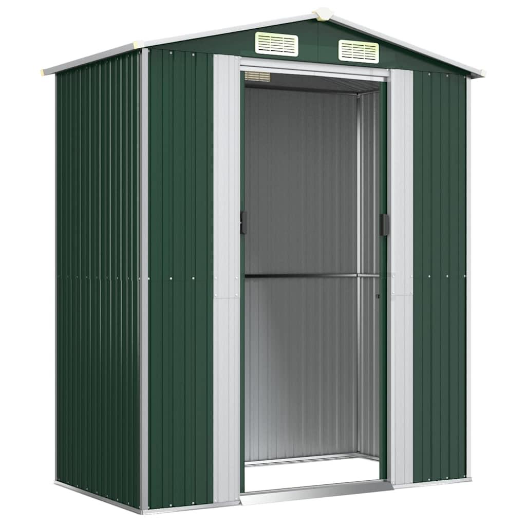 Cobertizo de jardín acero galvanizado gris claro 192x108x223 cm
