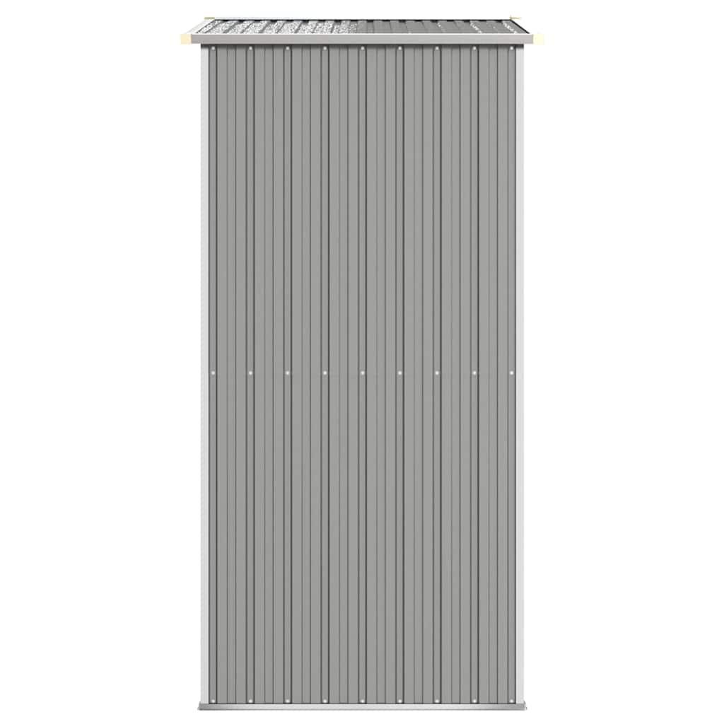 Cobertizo de jardín acero galvanizado gris claro 192x108x223 cm
