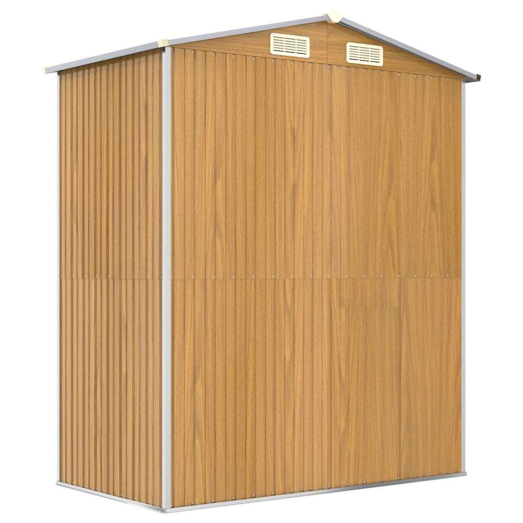 Cobertizo de jardín acero galvanizado gris claro 192x108x223 cm