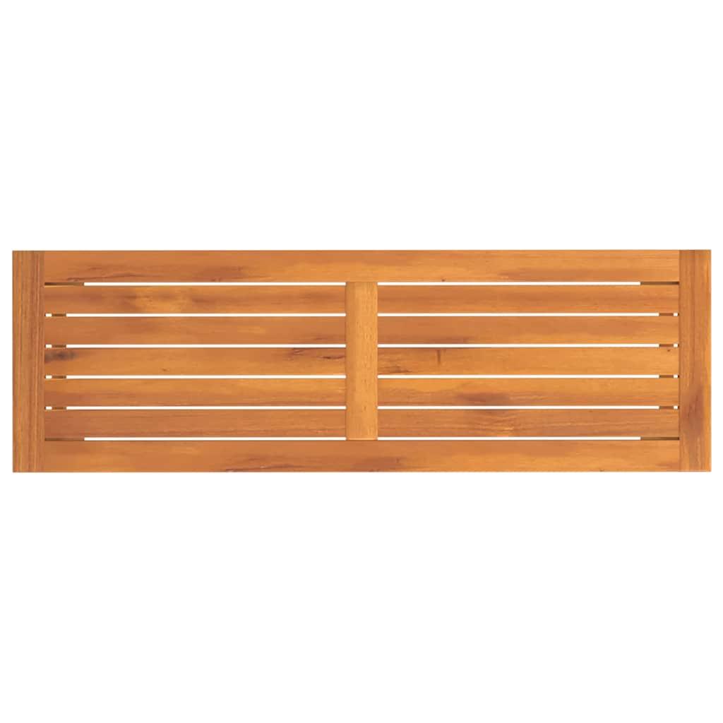 Banco de jardín madera maciza de acacia 150x35x45 cm