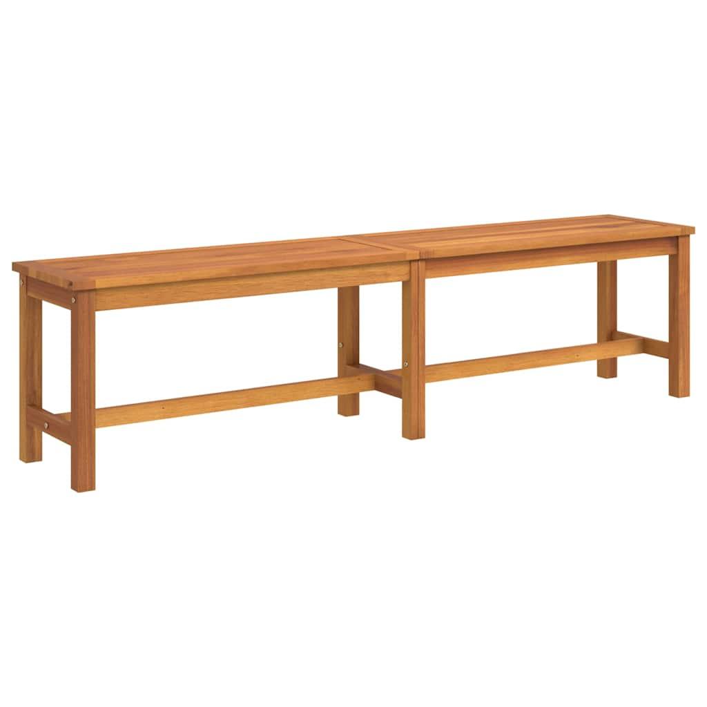 Banco de jardín madera maciza de acacia 150x35x45 cm