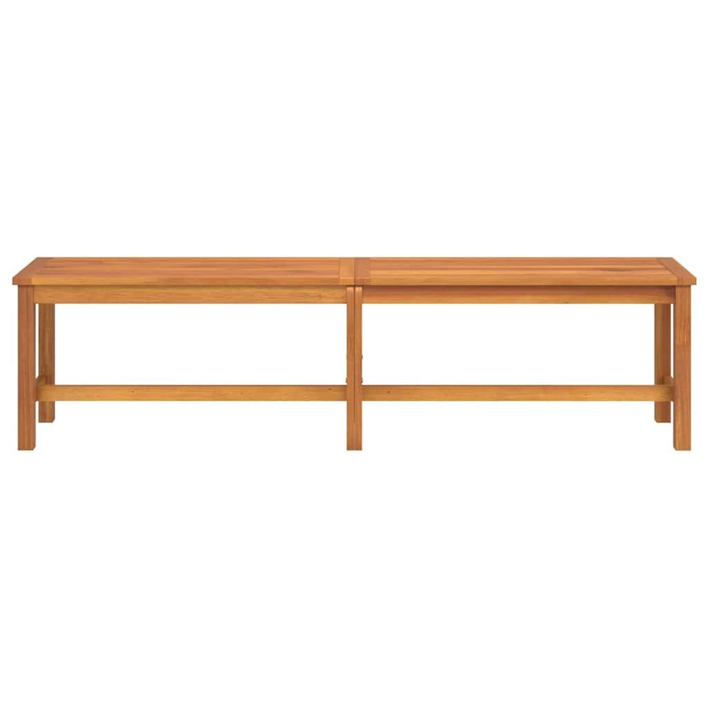 Banco de jardín madera maciza de acacia 150x35x45 cm