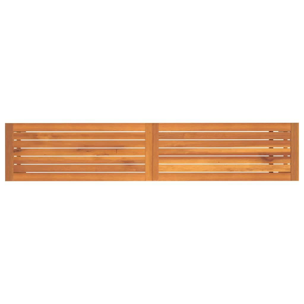 Banco de jardín madera maciza de acacia 150x35x45 cm