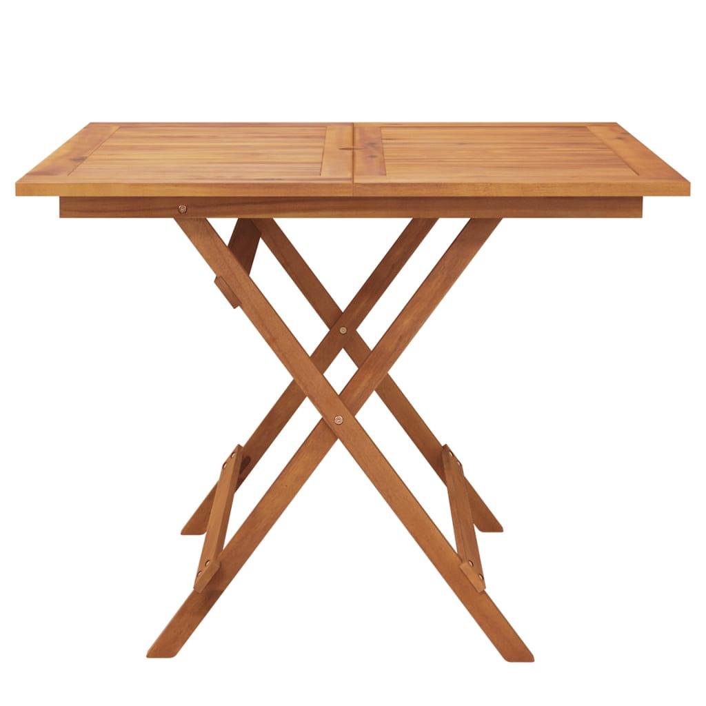 Mesa de jardín plegable madera maciza de acacia 135x85x75 cm