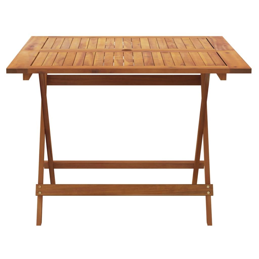 Mesa de jardín plegable madera maciza de acacia 135x85x75 cm