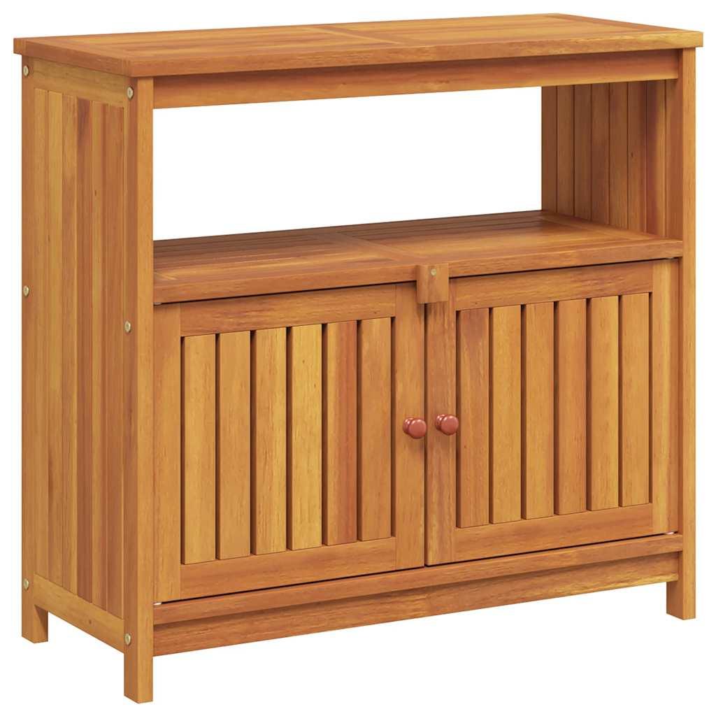 Mesa consola de jardín madera maciza de acacia 110x40x75 cm