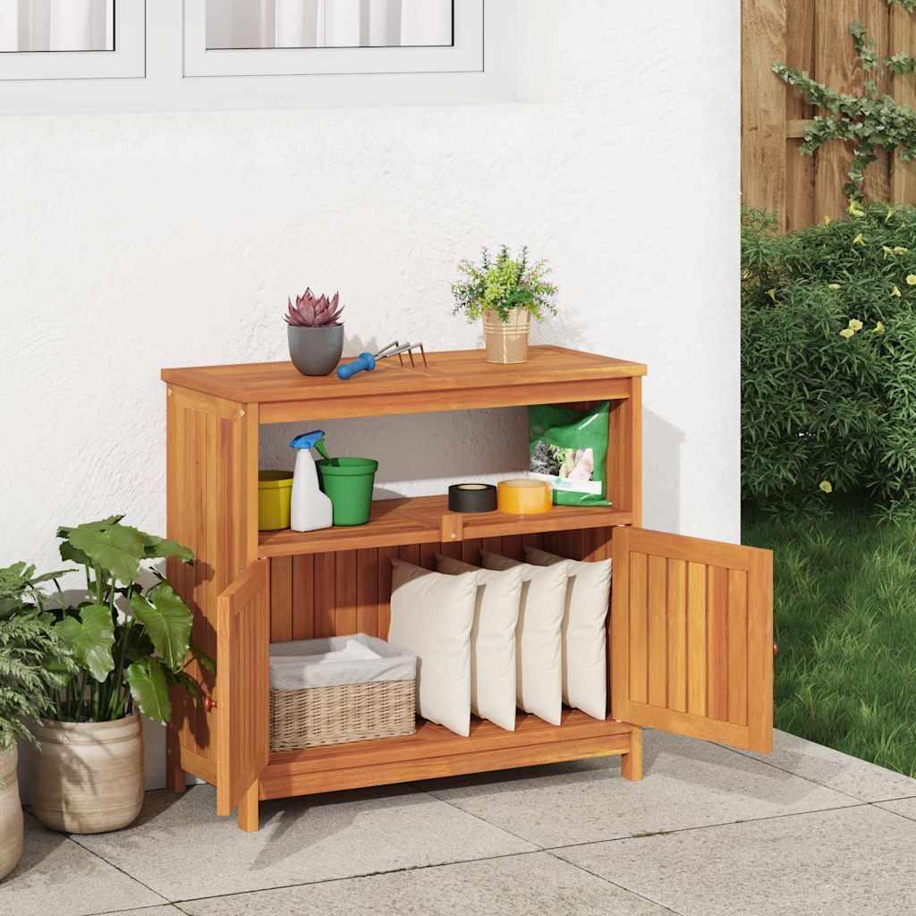 Mesa consola de jardín madera maciza de acacia 110x40x75 cm
