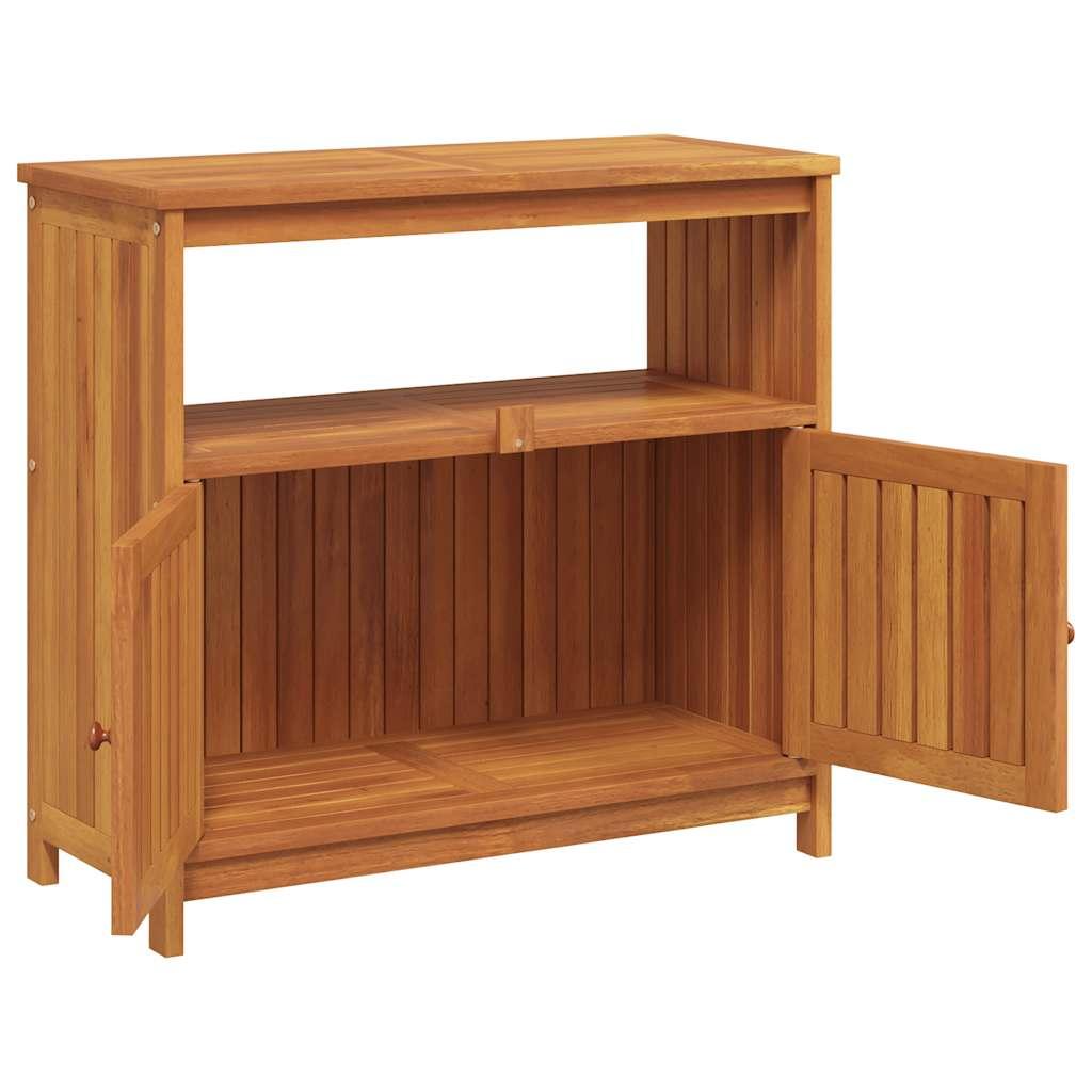 Mesa consola de jardín madera maciza de acacia 110x40x75 cm
