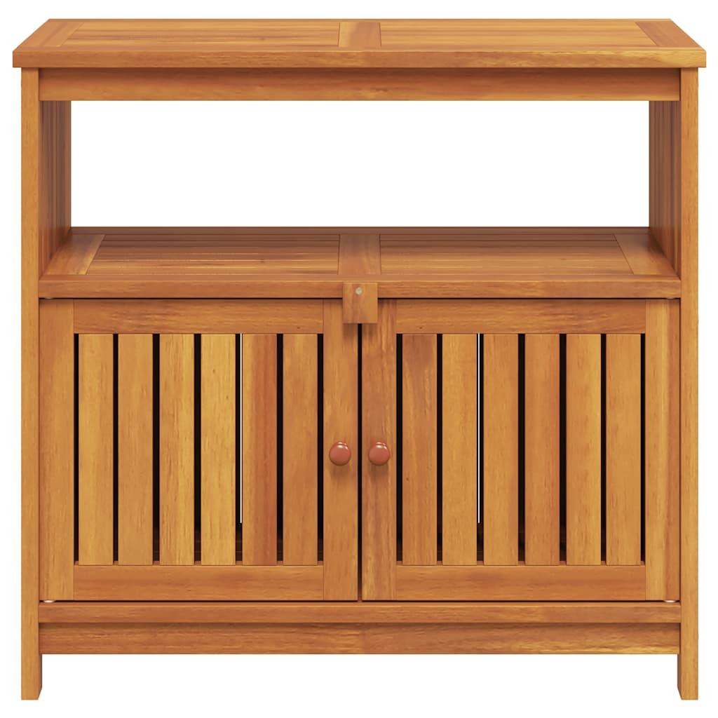 Mesa consola de jardín madera maciza de acacia 110x40x75 cm