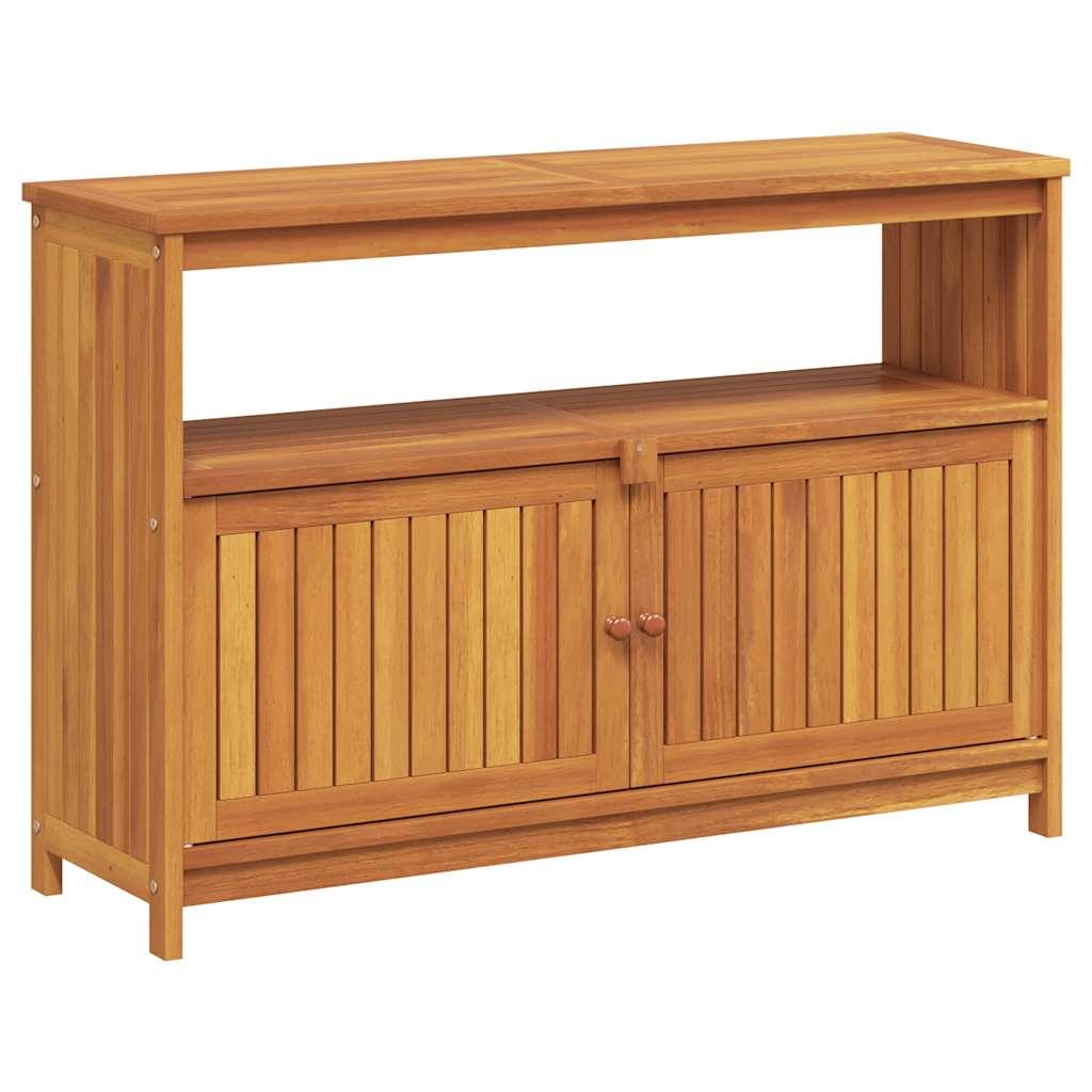 Mesa consola de jardín madera maciza de acacia 110x40x75 cm