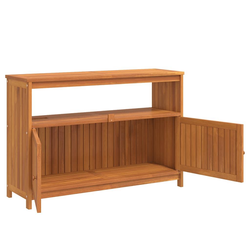 Mesa consola de jardín madera maciza de acacia 110x40x75 cm