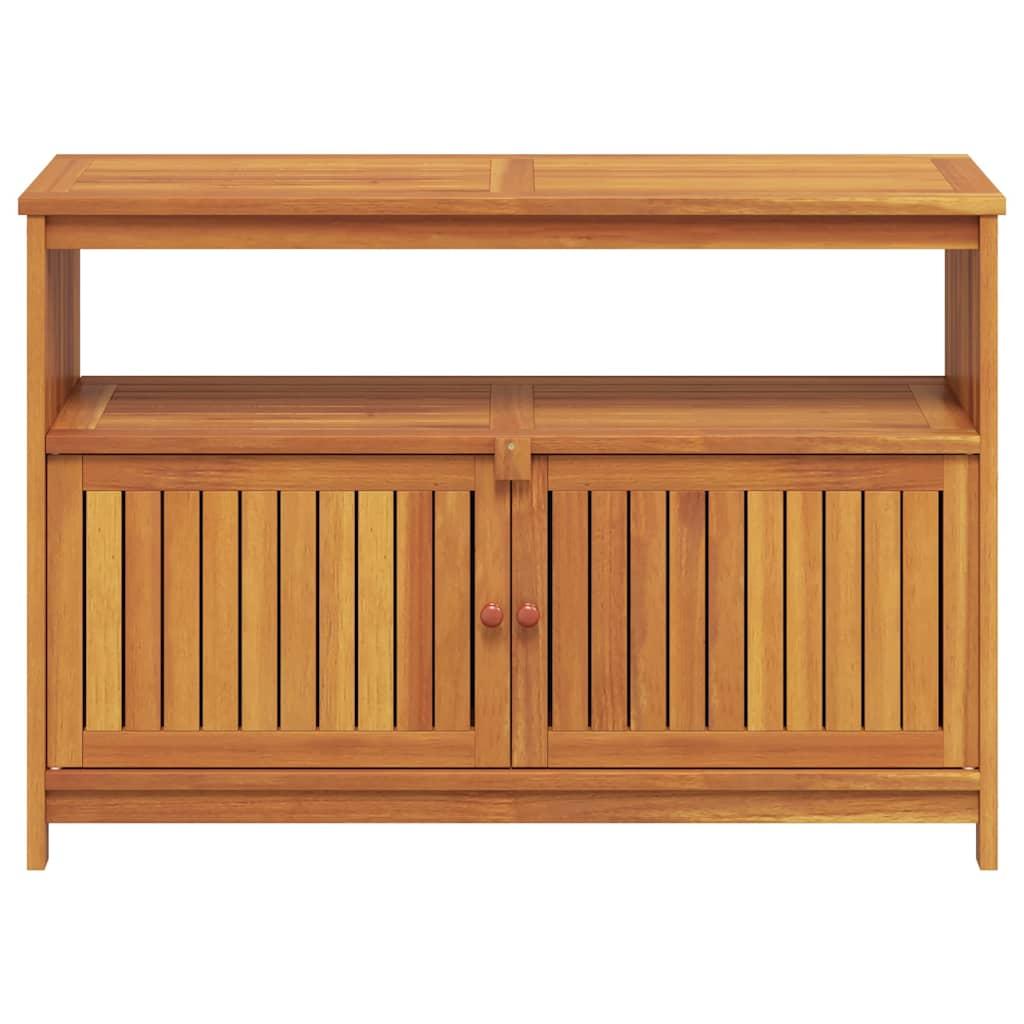 Mesa consola de jardín madera maciza de acacia 110x40x75 cm