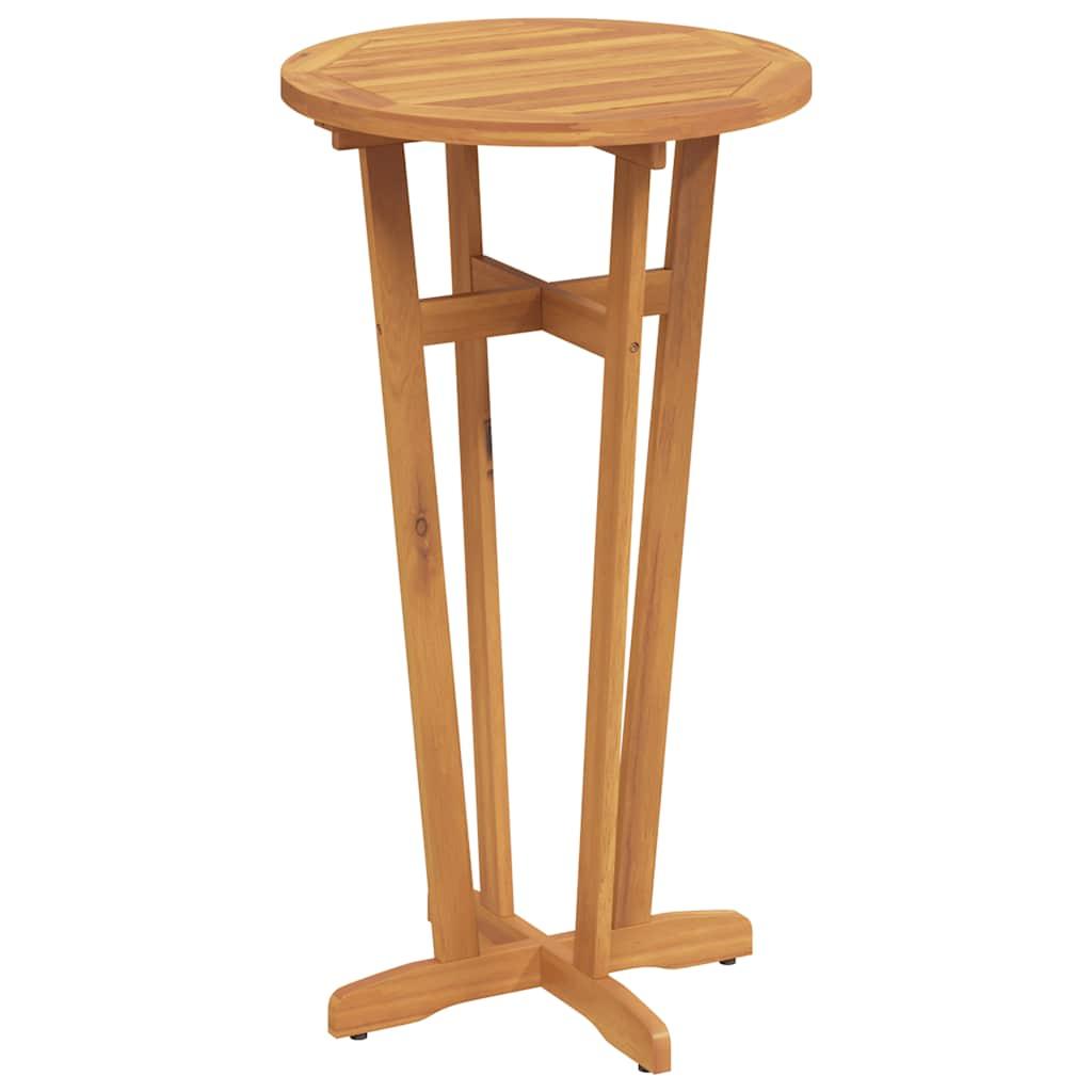 Mesa alta de jardín madera maciza de acacia