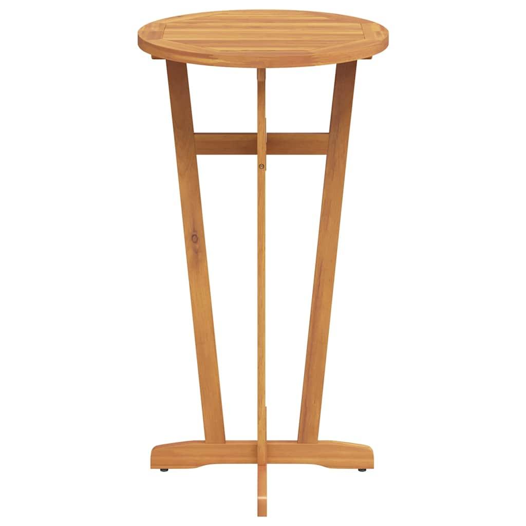 Mesa alta de jardín madera maciza de acacia