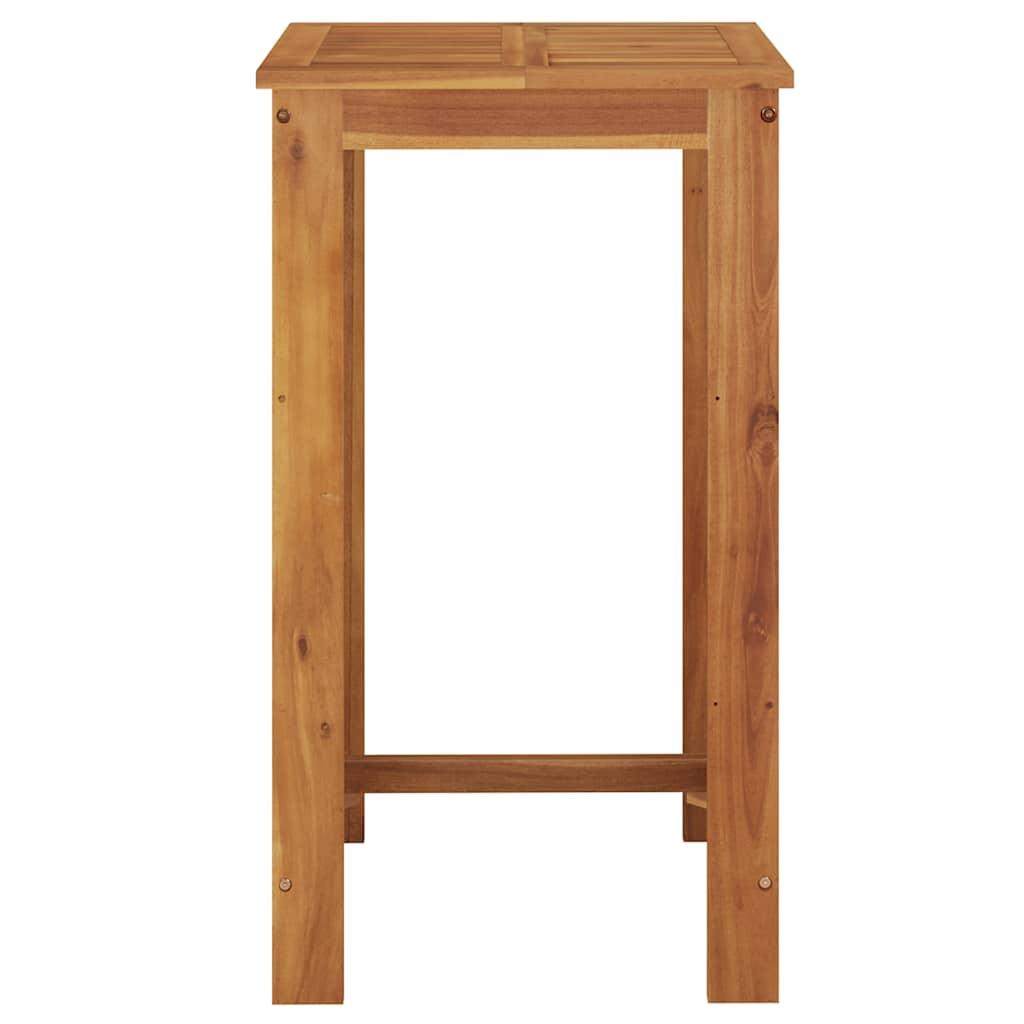 Mesa alta de jardín madera maciza de acacia