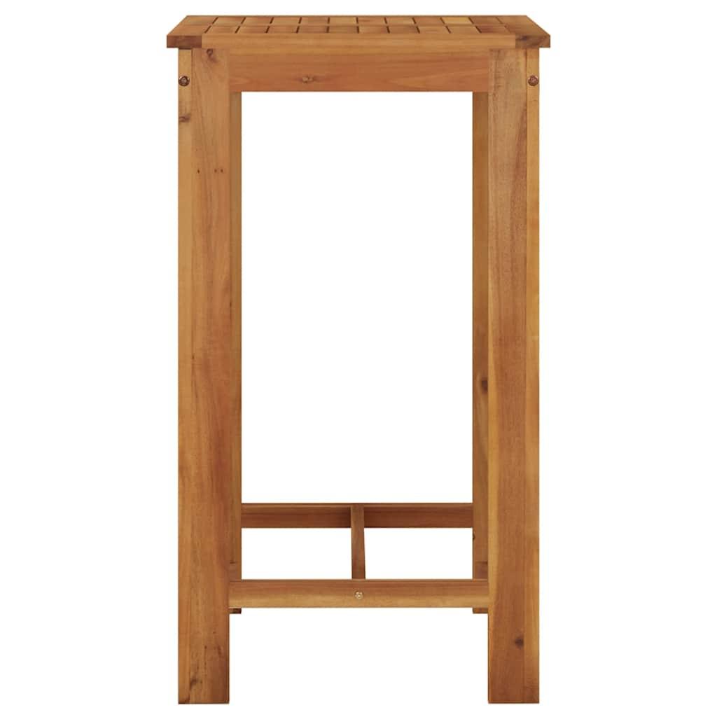 Mesa alta de jardín madera maciza de acacia