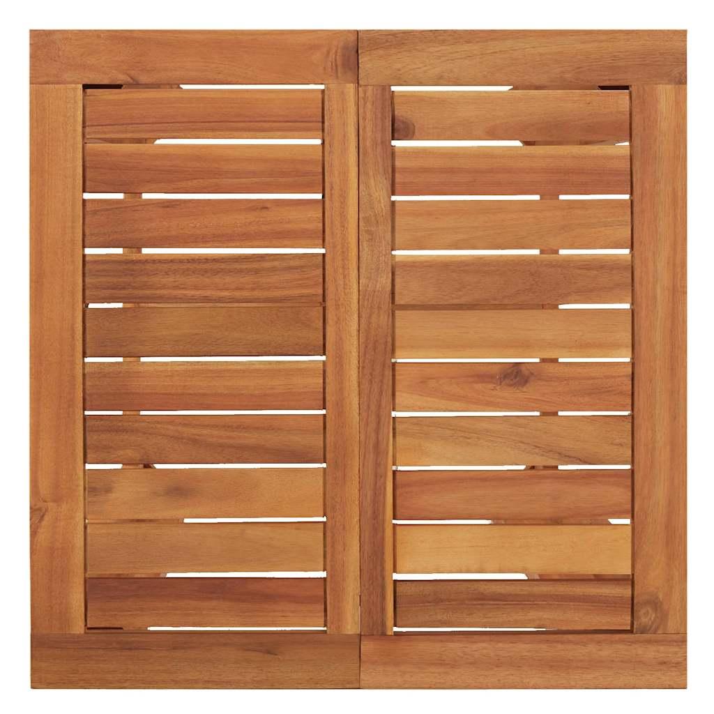 Mesa alta de jardín madera maciza de acacia