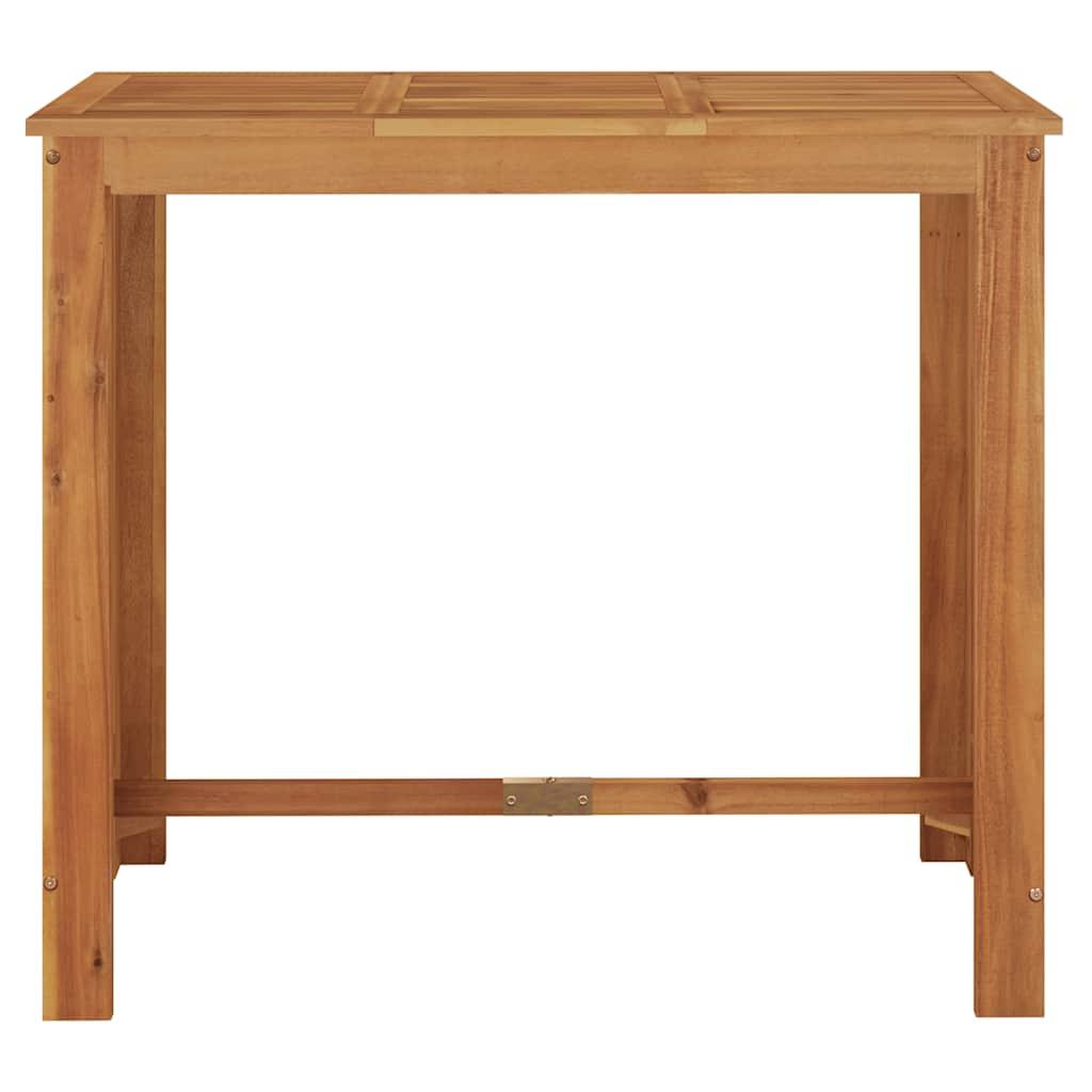 Mesa alta de jardín madera maciza de acacia