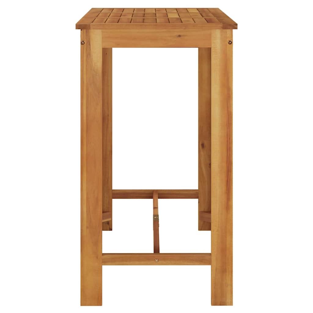 Mesa alta de jardín madera maciza de acacia