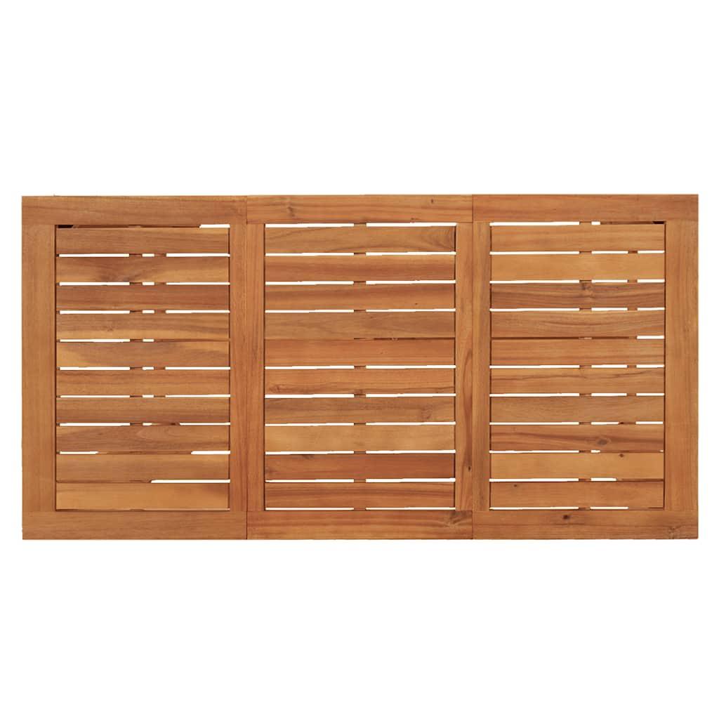 Mesa alta de jardín madera maciza de acacia