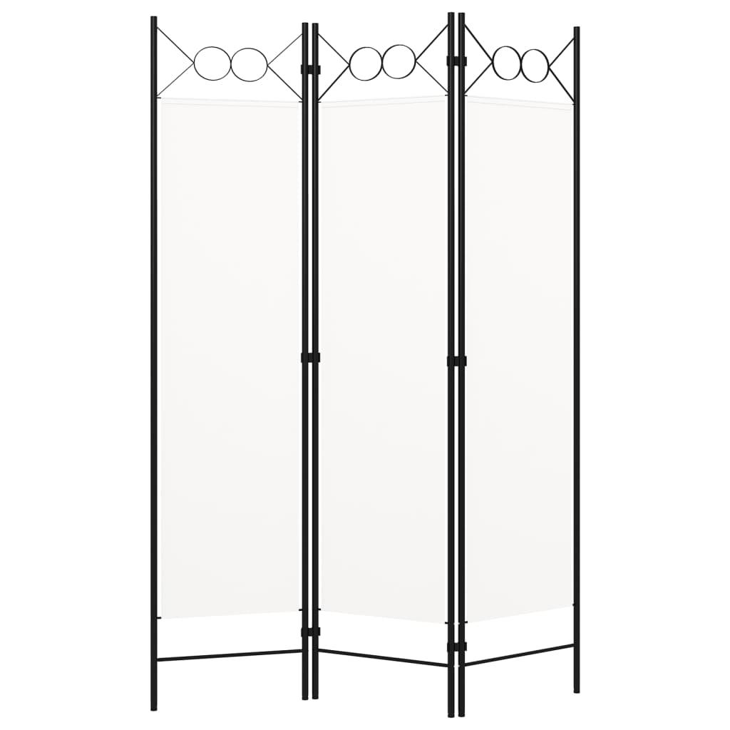 Biombo divisor de 3 paneles gris antracita 120x180 cm