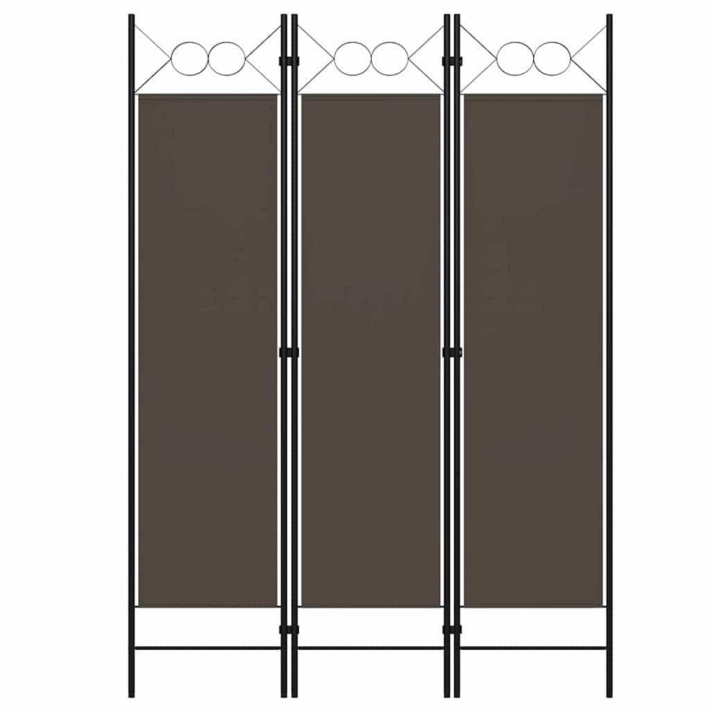 Biombo divisor de 3 paneles gris antracita 120x180 cm