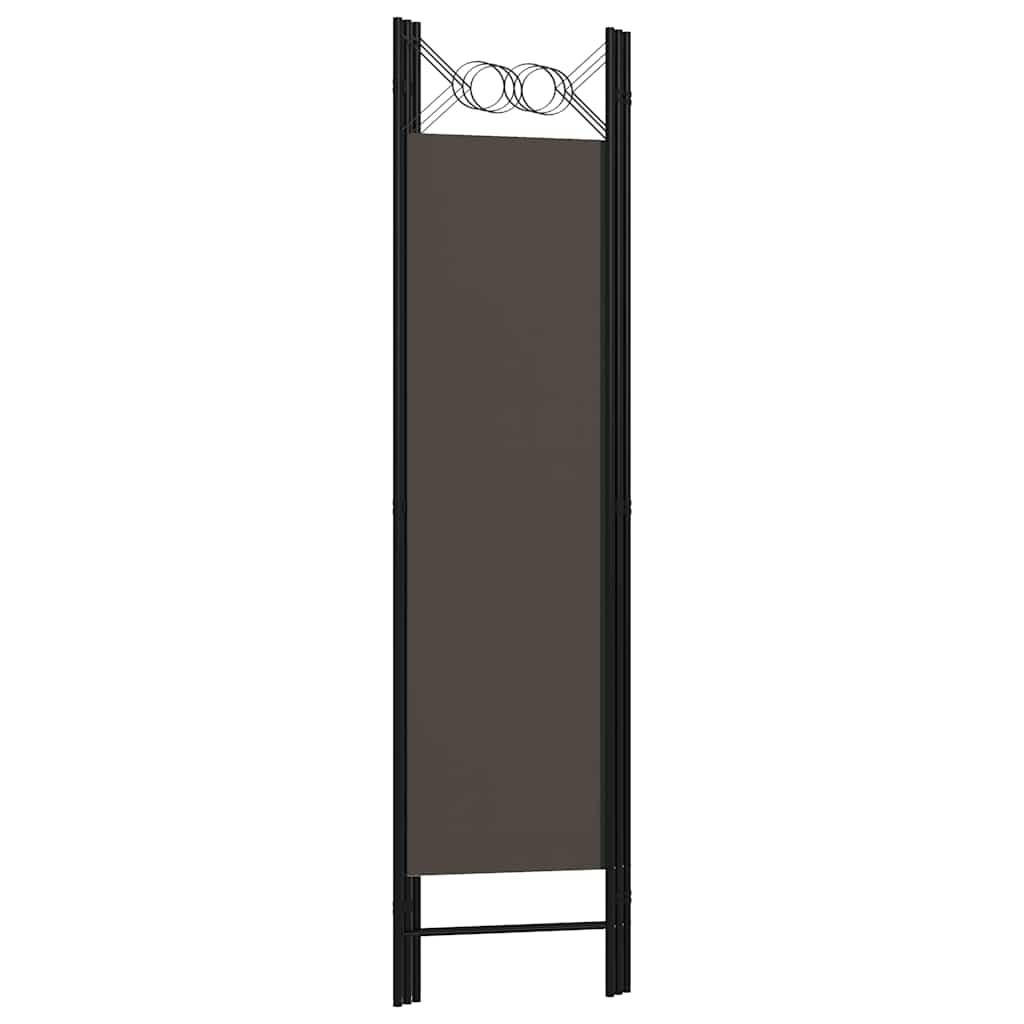 Biombo divisor de 3 paneles gris antracita 120x180 cm