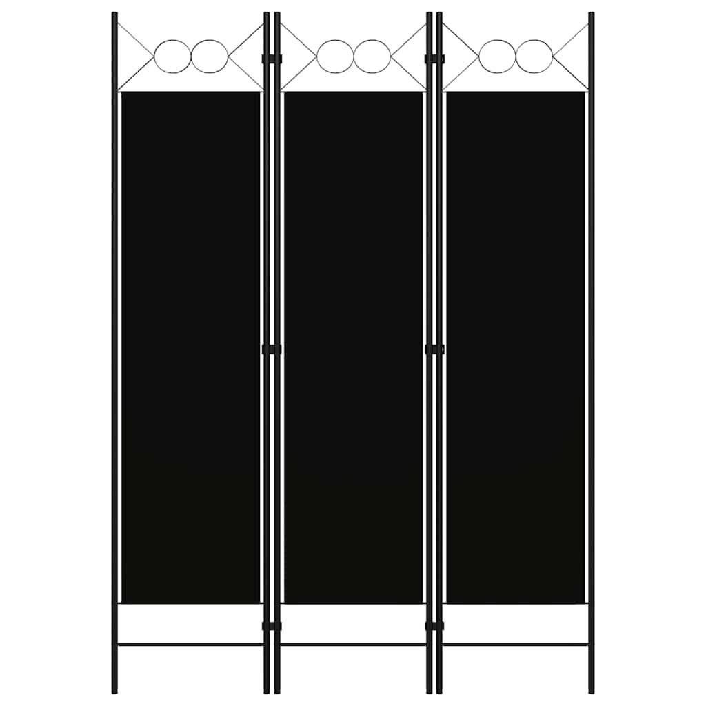 Biombo divisor de 3 paneles gris antracita 150x180 cm